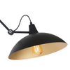 Industrialna lampa sufitowa MELOS 808PL_G1_Z regulacja kopuła czarna