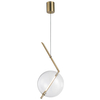 Wisząca lampa ball Amore ST-8869P-1 Step LED 12W 3000K designerska złota