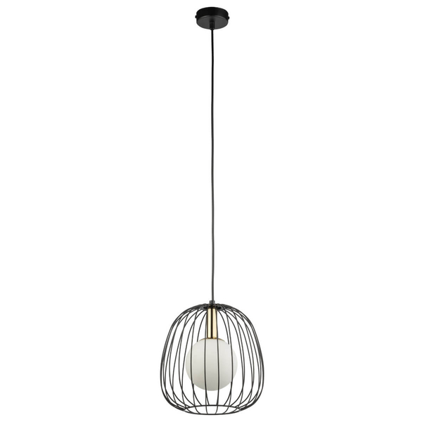 Lampa wisząca Bell 40726 Sigma druciana jadalniana czarna złota