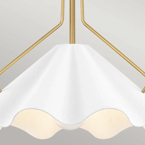 Lampa wisząca nad stół Mejia QZ-MEJIA-1P-S-AB mosiądz biały