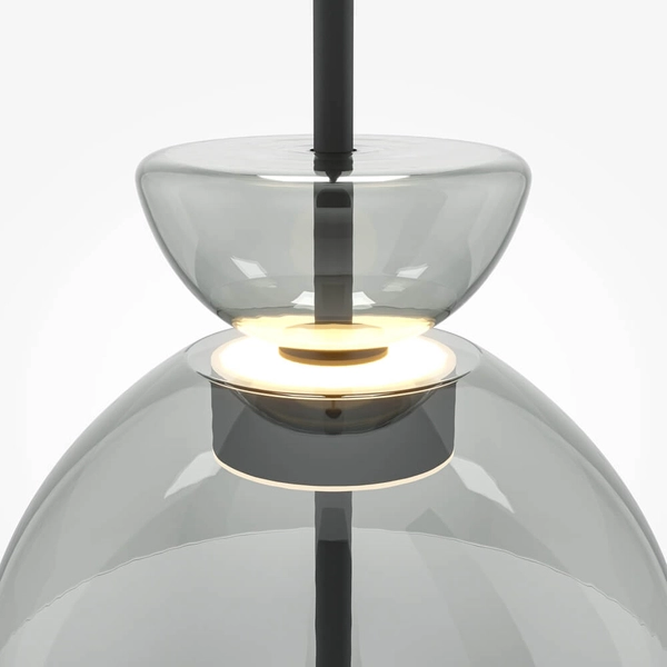 Lampa do sypialni zwis Bangkok MOD185PL-L11B3K2 LED 12W 3000K czarny szary