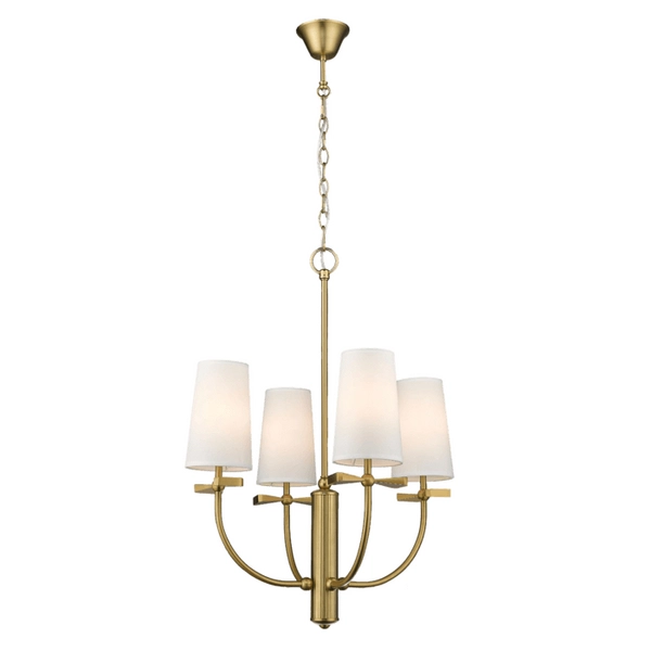 Żyrandol glamour Bow P04190BR Cosmolight klosze mosiądz