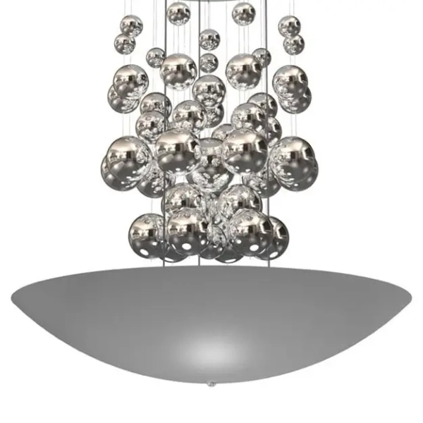 Lampa wisząca glamour PERLA SILVER ML858 LED 42W 4000K srebrna