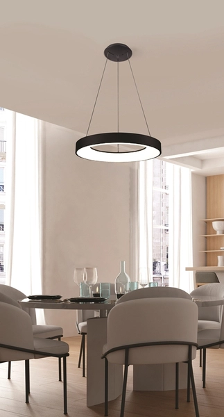 Ledowa lampa wisząca Santana AZ4999 30W 3000K ring czarny