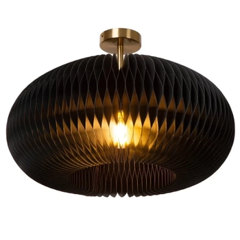 Ekologiczna lampa sufitowa ARMONI 42101/52/30 Lucide z papieru czarny złoty