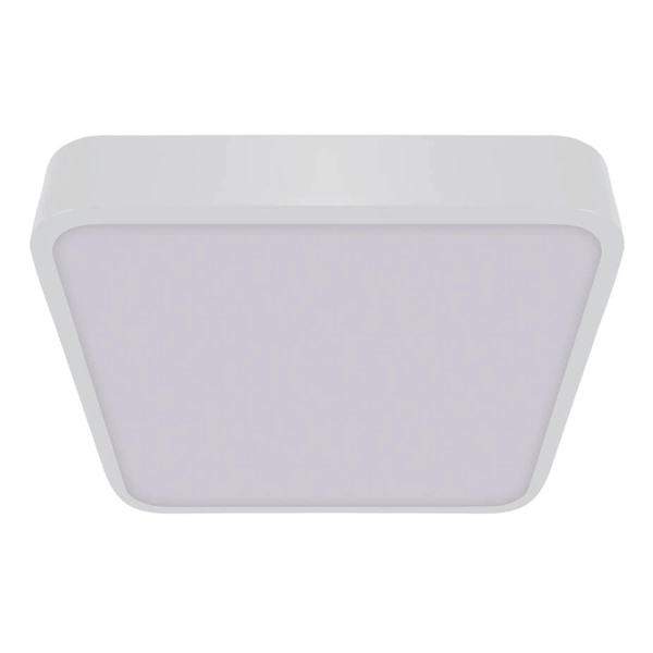 Kwadratowa lampa sufitowa Torem LED 16W biała do jadalni