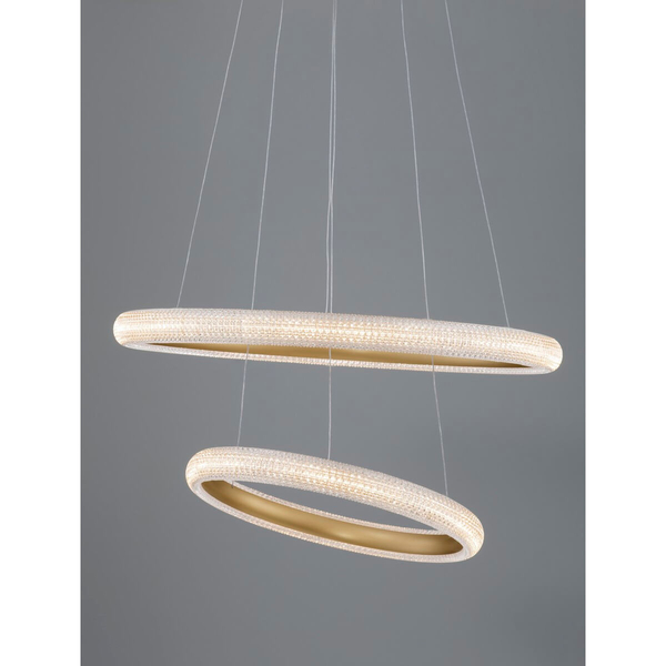 Metalowy ring wiszący Ameca LE42818 LED 41,5W 3000K złoty biały