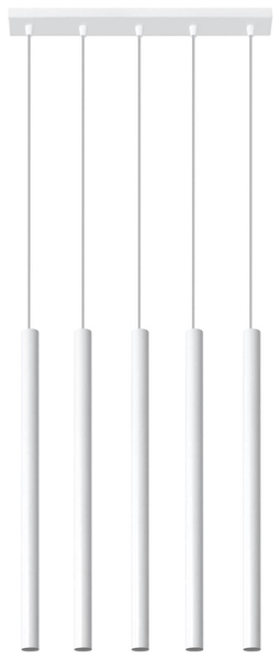 LAMPA wisząca Pastelo SL.0468 metalowa OPRAWA listwa ZWIS tuby sople białe