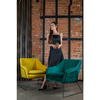 Wypoczynkowy fotel Emma MSE011000308.V35 King Home welur ciemny zielony