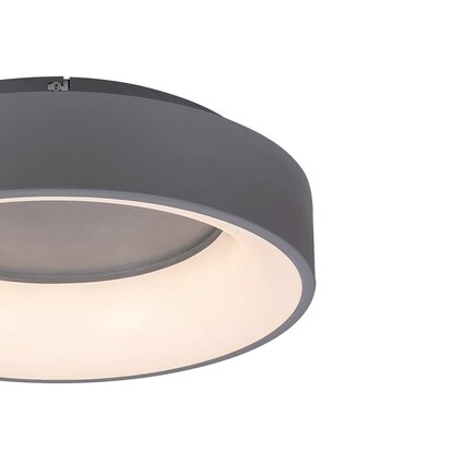 Plafoniera LAMPA sufitowa ADELINE 3928 Rabalux okrągła OPRAWA plafon LED 24W 3000K - 6000K z pilotem szary