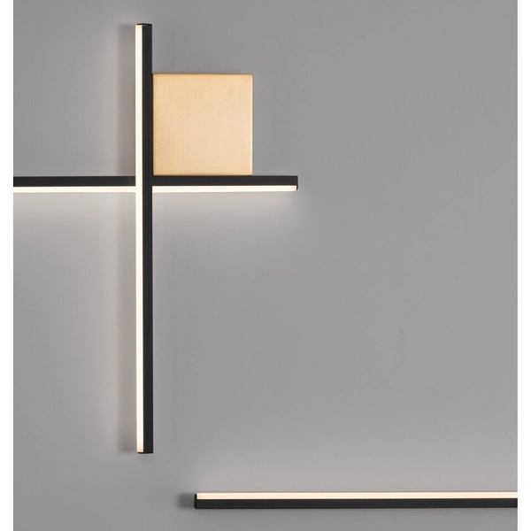 Naścienna lampa do holu CHOTA LE44307 LED 15W 3000K czarna złota