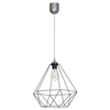 LAMPA wisząca BASKET 7216 Milagro metalowa OPRAWA druciana ZWIS klatka loft szara