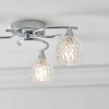 Salonowa lampa sufitowa Boyer BOYER-3CH szklana chrom przezroczysty
