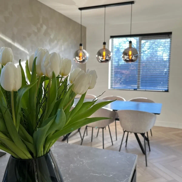 Wisząca lampa potrójna Julius 34438/03/65 Lucide okrągła czarna złota