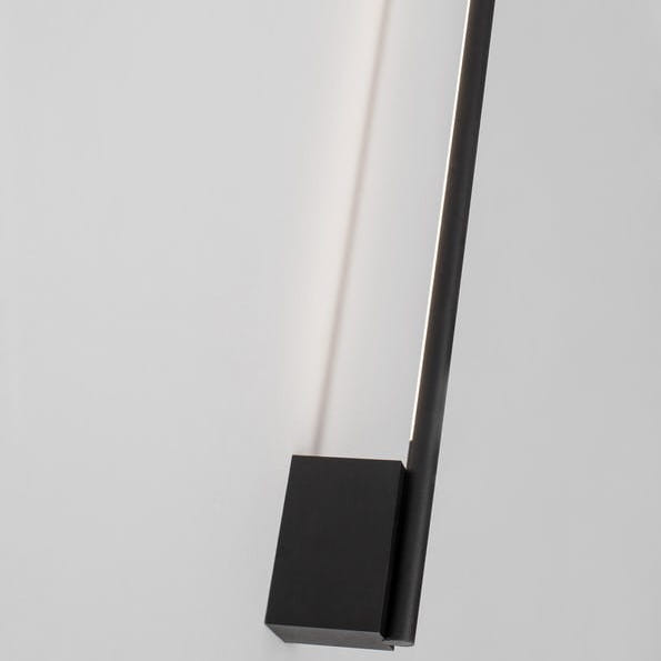 Ścienna LAMPA industrialna BUIN LE41366 Luces Exclusivas metalowa OPRAWA kinkiet LED 15W 3000K tuba czarna