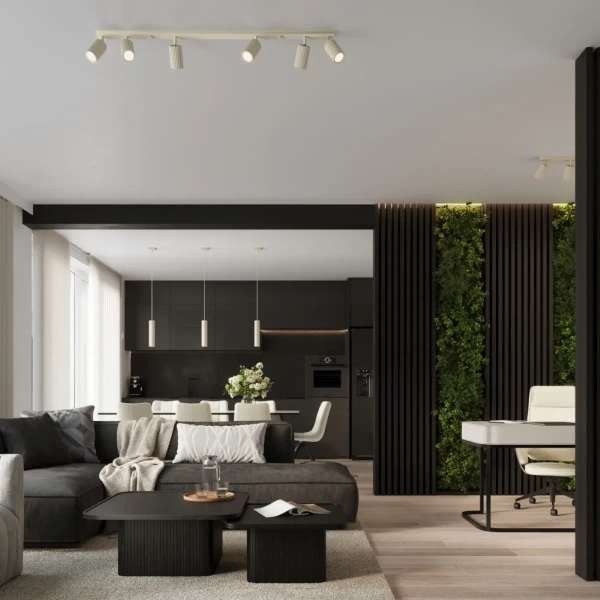 Wielopunktowa lampa sufitowa KARBON SL.1604 regulowana beżowa