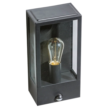 Ścienna lampa zewnętrzna Niklas AZ4487 IP44 z czujnikiem ruchu czarna