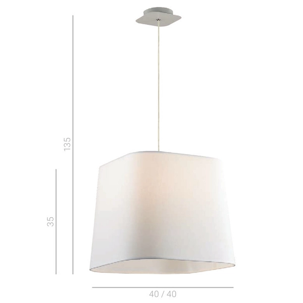 LAMPA wisząca MITO MA04581C-001-01 Italux abażurowa OPRAWA zwis biały