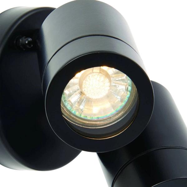 Kinkiet reflektorki Palin 75437 Saxby ściemniacz IP44 czarny
