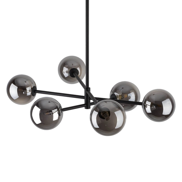 Przydymiona lampa sufitowa Sarius 6236 TK Lighting grafitowa czarna