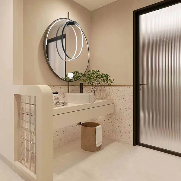 Loftowa LAMPA ścienna MIRROR LP-999/1W S BK Light Prestige metalowa OPRAWA kinkiet LED 35W 3000K do łazienki IP44 czarny