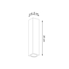 Ekologiczna lampa sufitowa SL.1041 prostokątna drewniana