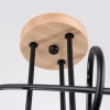Skandynawska lampa sufitowa EMBER SL.1477 drewniana czarna