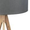 Lampa stojąca do salonu Treviso 5040 TK Lighting drewniana grafitowa