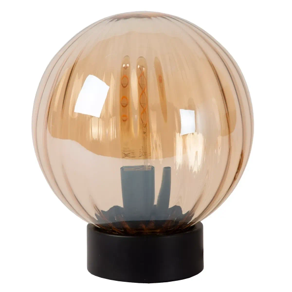 Stołowa lampka kula MONSARAZ 45593/01/62 Lucide bursztynowy