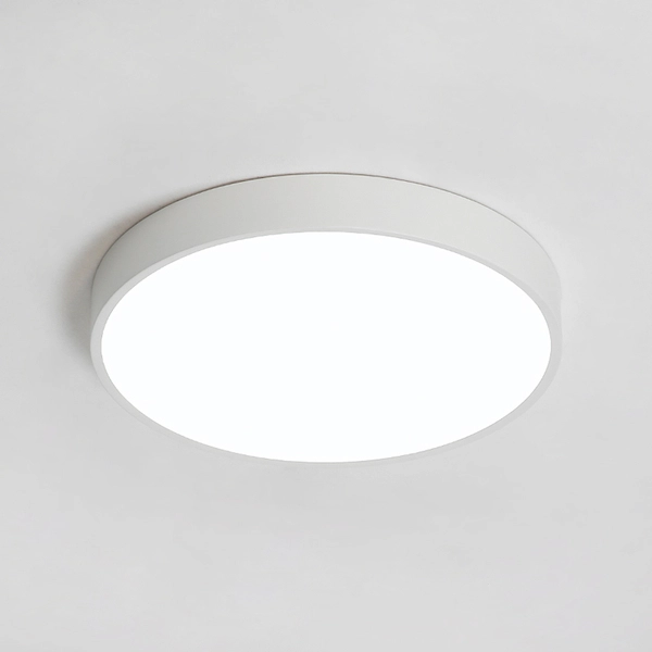 Okrągły plafon do salonu Abigali-MD1001-30-BW-W LED 20W 3000K biały