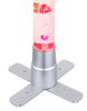 Dekoracyjna lampka podłogowa Mendoza z rybkami LED RGB 0,06W srebrna