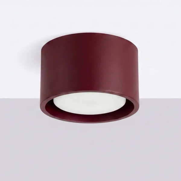 Sufitowy spot MODO burgundowy SL.2454 1xGx53 metalowa tubka