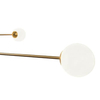 Molekułowa lampa wisząca Cape Town p04167br Cosmolight metal szkło biała mosiądz