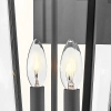 Zewnętrzna lampa ścienna Dawson HK-DAWSON-L szklana IP44 czarny