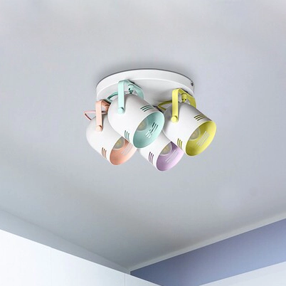 Sufitowa LAMPA plafon MINUET 7014 Rabalux regulowana OPRAWA pastelowe reflektorki kolorowa