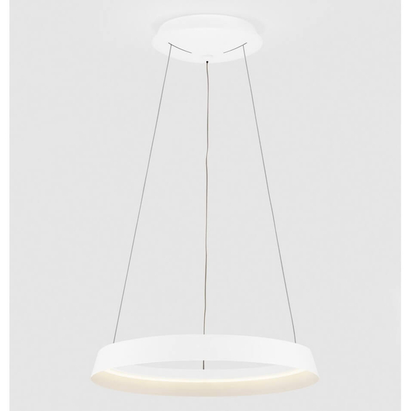 Wisząca lampa ring do sypialni BATALLAS LE44785 LED 38W 3000K biała