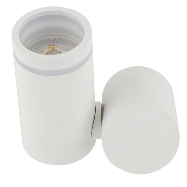 Lampa naścienna do jadalni Jet 5393 loftowa tuba metalowa biała