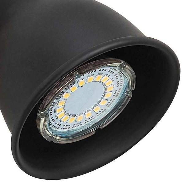 Kinkiet LAMPA ścienna MAC 5902 Rabalux metalowa OPRAWA skandynawski reflektorek regulowany drewno czarny