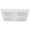 Kwadratowa lampa nasufitowa do gabinetu Hero 40999 square biała