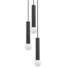 Nowoczesna lampa wisząca Baton 7856 kaskada do jadalni czarna