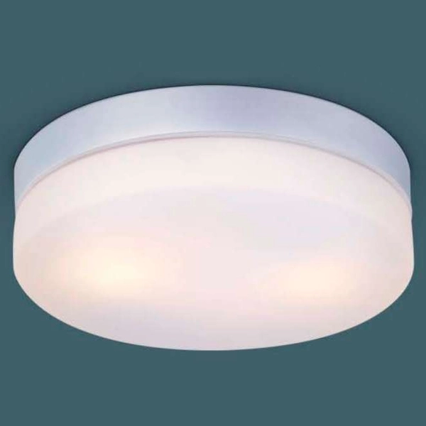 Zewnętrzna LAMPA sufitowa stropowa VRANOS 32112 Globo łazienkowa OPRAWA okrągły PLAFON na taras outdoor IP44 biały srebrny