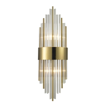 Kryształowy kinkiet ścienny Draco ST-88003W-S gold glamour złoty połysk