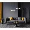 Lampa zwisowa do salonu Kernio PND-357784-BRO+W Italux kule mosiądz