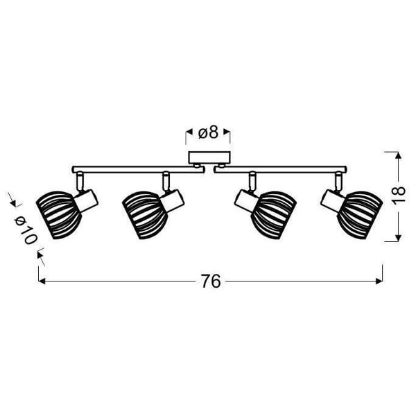 Skandynawska lampa sufitowa Attari 94-68101 drewno biała