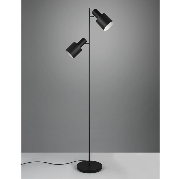 Podłogowa lampa ELIOR DL232419400 Trio reflektorki metalowa czarna