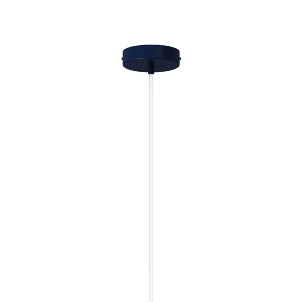 Wisząca lampa granatowa VITRUM metalowy walec 1xE27 do kuchni 41637