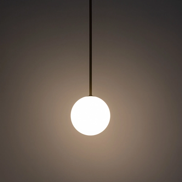 Wisząca lampa Kier 10308 szklana kula ball biała złota