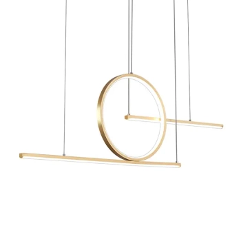 Wisząca lampa nad stół Patinar CGPAT90 LED 12W 3000K liniowy złoty