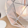 Geometryczna lampa wisząca Armour 72817 do salonu chrom