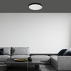 Okrągła lampa sufitowa Maya LED 15W 4000K do sypialni czarna
